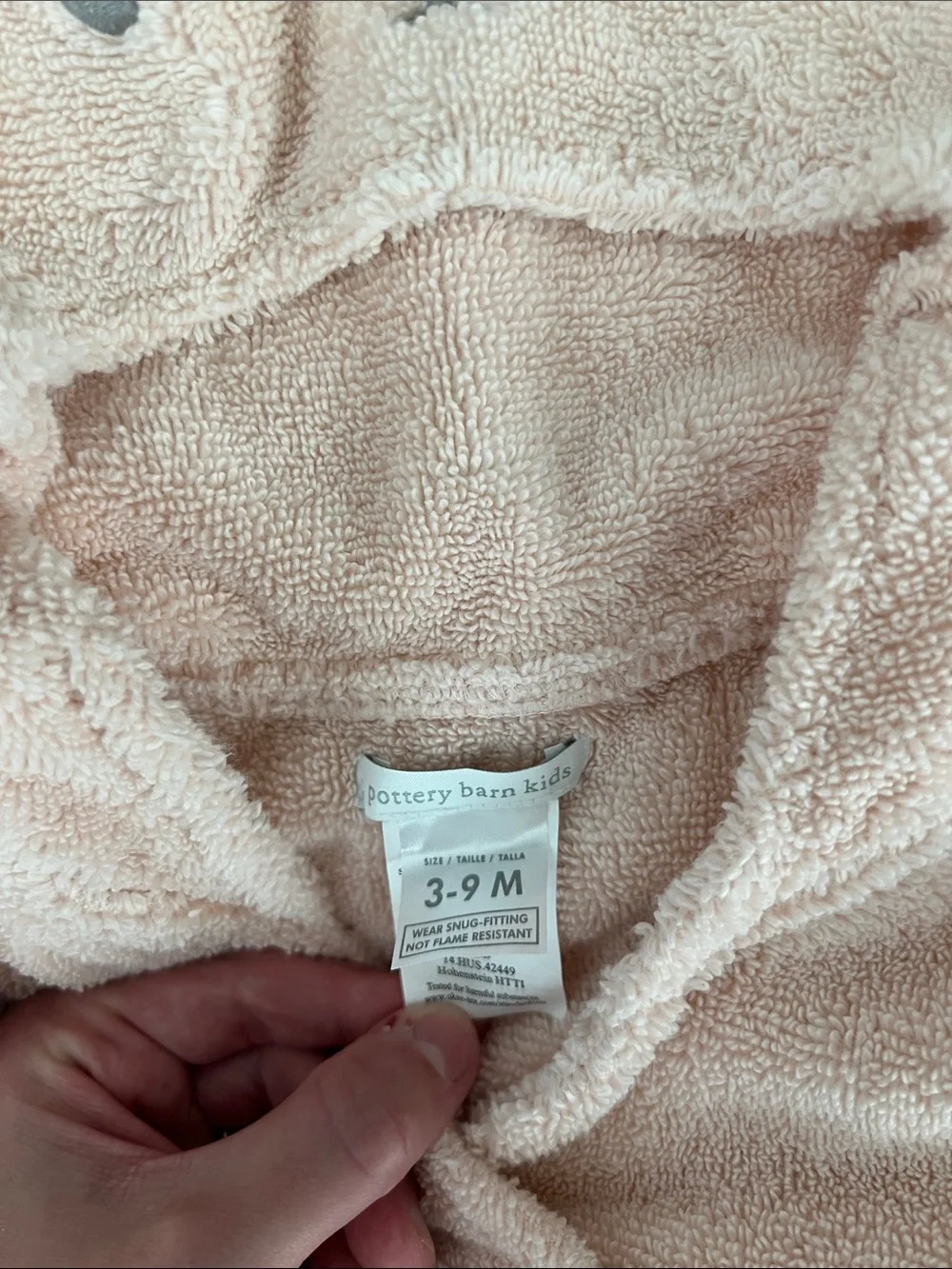 Pottery barn kids baby bath robe